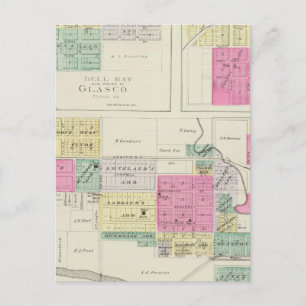 Clyde, Glasco, Jamestown, Kansas Postkarte