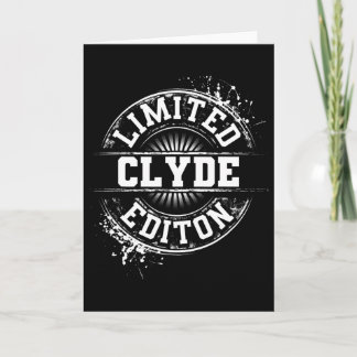 Clyde limitierte Edition lustiger personalisierter Karte