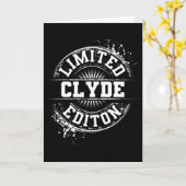 Clyde limitierte Edition lustiger personalisierter Karte (Gelbe Blume)