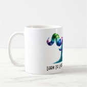 Clyde - neugieriges einäugiges Monster Kaffeetasse (Links)