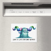 Clyde - neugieriges einäugiges Monster Magnet (In Situ (Geschirrspüler))