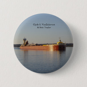 Clyde S. VanEnkevort & Erie Trader Knopf Button
