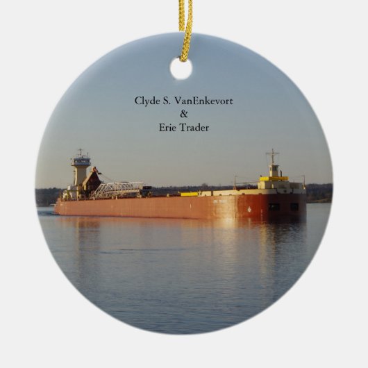 Clyde S. VanEnkevort & Erie Trader Ornament (Vorne)