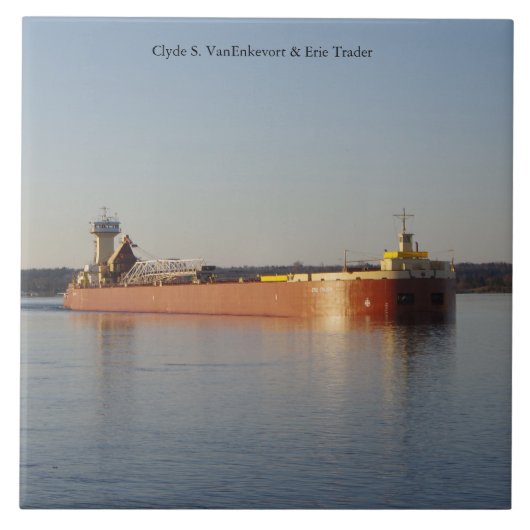 Clyde S. VanEnkevort & Erie Trader tile Fliese (Vorderseite)