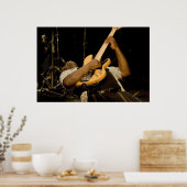 "Clyde" spielt elektrische Bassdrucke Poster (Küche)