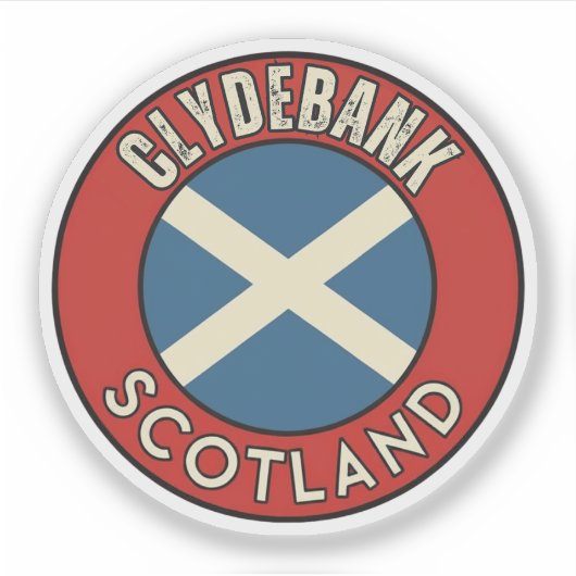 Clydebank, Schottland Aufkleber (Vorderseite)