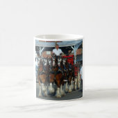 Clydesdale 6 Pferdeanhängevorrichtung Kaffeetasse (Mittel)