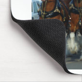 Clydesdale 6 Pferdeanhängevorrichtung Mousepad (Ecke)