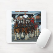 Clydesdale 6 Pferdeanhängevorrichtung Mousepad (Mit Mouse)