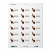 Clydesdale Adressaufkleber (Vorne)