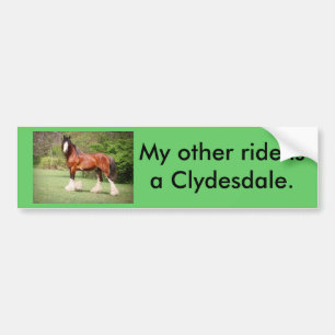 Clydesdale Autoaufkleber
