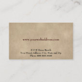 Clydesdale Business Card Visitenkarte (Rückseite)