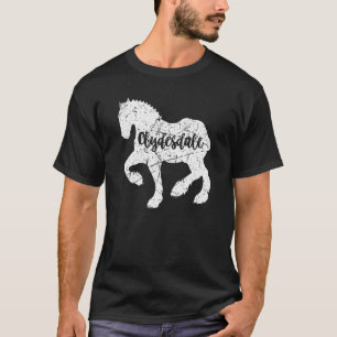 Clydesdale Clydesdale Rider Riesenfresser Reiten 5 T-Shirt