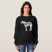 Clydesdale Draft Horse Pun Horseback Riding Sweatshirt (Vorne ganz)