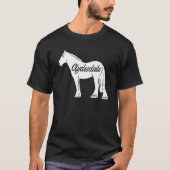 Clydesdale Draft Horse Pun Horseback Riding T-Shirt (Vorderseite)