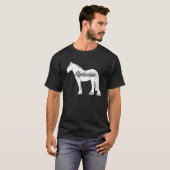 Clydesdale Draft Horse Pun Horseback Riding T-Shirt (Vorne ganz)