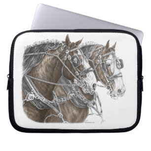 Clydesdale Draft Horse Team Laptopschutzhülle