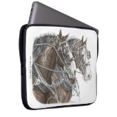Clydesdale Draft Horse Team Laptopschutzhülle (Vorne Rechts)