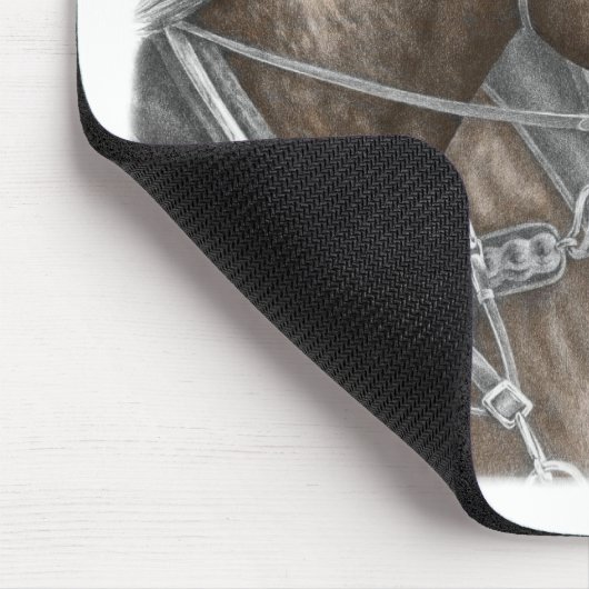 Clydesdale Draft Horse Team Mousepad (Ecke)
