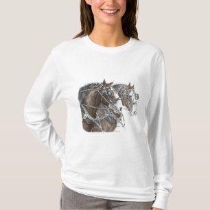 Clydesdale Draft Horse Team T-Shirt