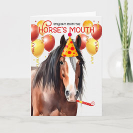 Clydesdale Entwurf Pferd Sonntag Geburtstag Karte