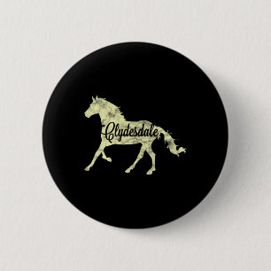 Clydesdale Entwurf Reitpferde Button