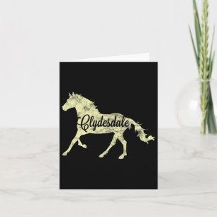 Clydesdale Entwurf Reitpferde Karte