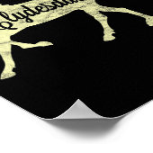 Clydesdale Entwurf Reitpferde Poster (Ecke)