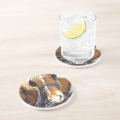 Clydesdale Entwurfs-PferdeUntersetzer Sandstein Untersetzer (Seite)