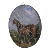 Clydesdale Hengst (Vollblutpferd) (Tier) Dartscheibe (Vorderseite rechts)