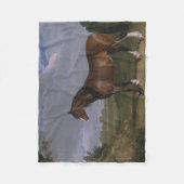 Clydesdale Hengst (Vollblutpferd) (Tier) Fleecedecke (Vorderseite)