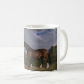 Clydesdale Hengst (Vollblutpferd) (Tier) Kaffeetasse (VorderseiteRechts)
