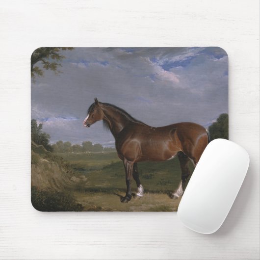 Clydesdale Hengst (Vollblutpferd) (Tier) Mousepad (Mit Mouse)