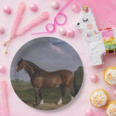 Clydesdale Hengst (Vollblutpferd) (Tier) Pappteller (Party)