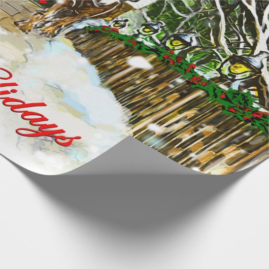 Clydesdale Holiday Packpapier (Ecke)