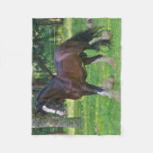 Clydesdale Horse Fleecedecke (Vorderseite)