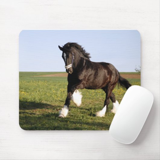 Clydesdale Horse Mousepad (Mit Mouse)