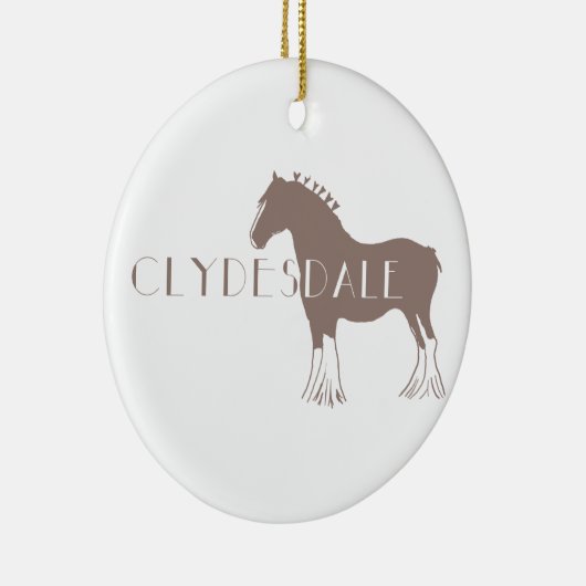 Clydesdale Keramik Ornament (Rechts)