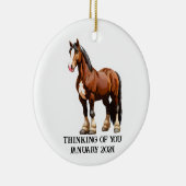 Clydesdale Keramik Ornament (Rechts)