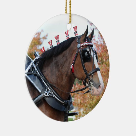 Clydesdale Keramik Ornament (Rechts)