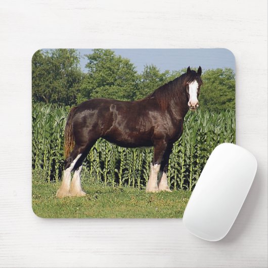 Clydesdale Mausunterlage Mousepad (Mit Mouse)