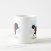 Clydesdale Pferd Kaffeetasse (Mittel)