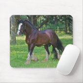 Clydesdale-Pferd Mousepad (Mit Mouse)