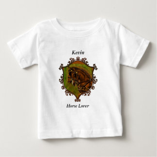 Clydesdale Pferde in ihren Geschirr. Baby T-shirt