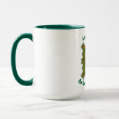 Clydesdale Pferde in ihren Geschirr.Grüne Rahmen Tasse (Links)