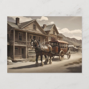 Clydesdale Pferderückzug Stagecoach Postkarte