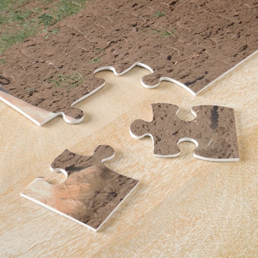 Clydesdale Pflüge Pferde. Jigsaw Puzzle (Seite)