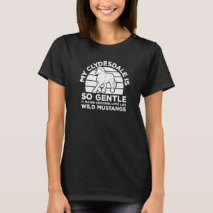 Clydesdale-Reiter Scottish Horse Clydesdale-Pferd T-Shirt