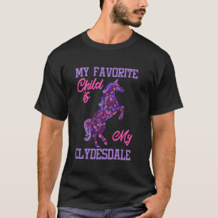 Clydesdale-Reitpferd Mama Clydesdale-Liebhaber Cly T-Shirt