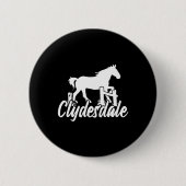 Clydesdale Reitsport Button (Vorderseite)